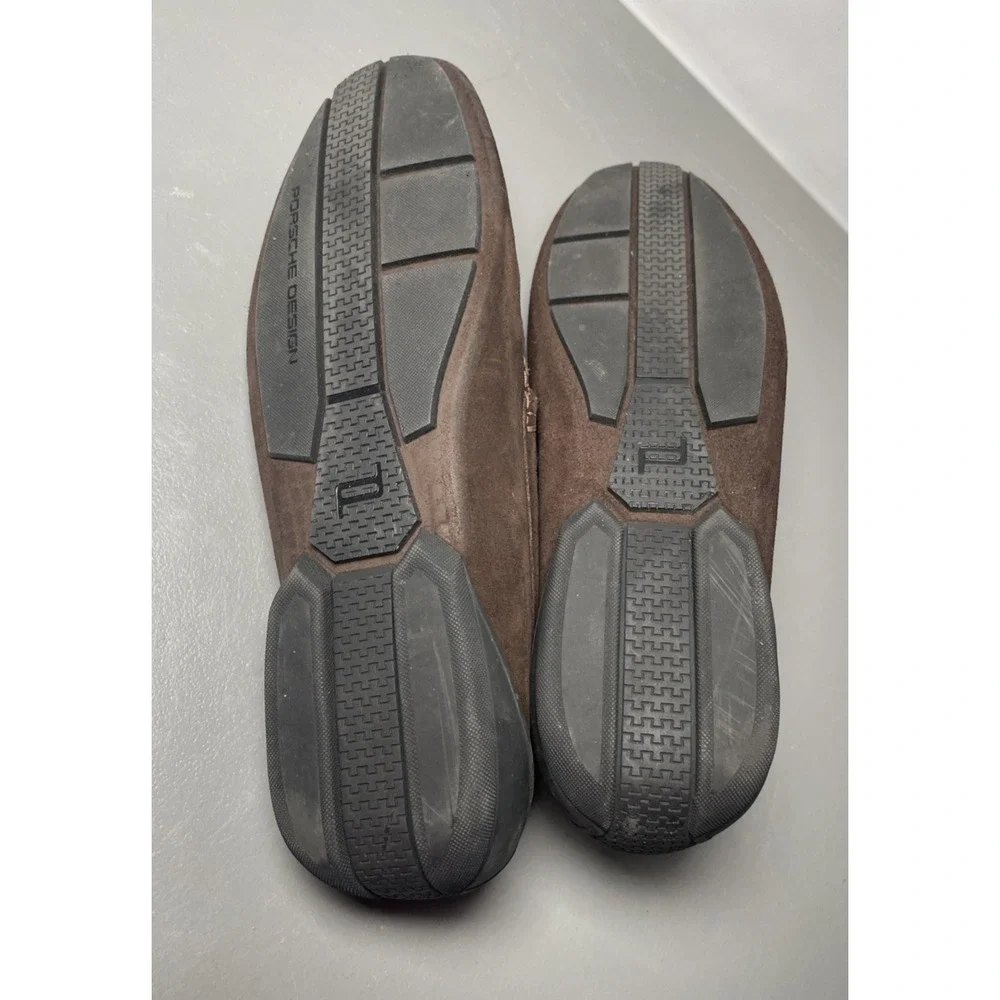 Porsche Design PD Driver Vel Asph‎ Men's Suede Loafers Size 11